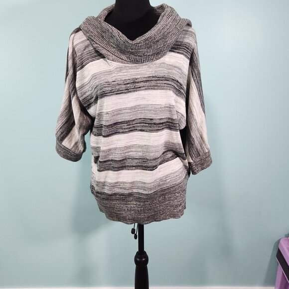 AGB Pullover Sweater Cowl Neck Half Sleeve XL - Picture 1 of 6
